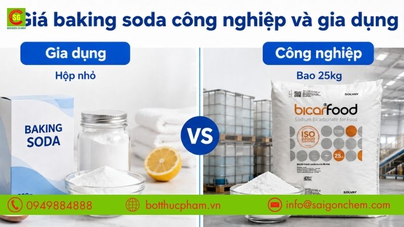 Giá baking soda gia dụng và công nghiệp có gì khác nhau